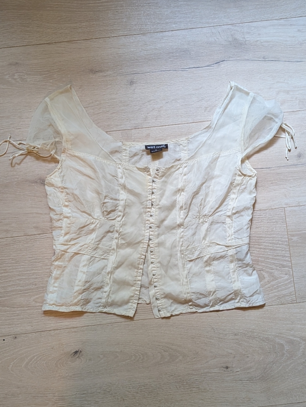 Vintage Wet Seal Silk Top